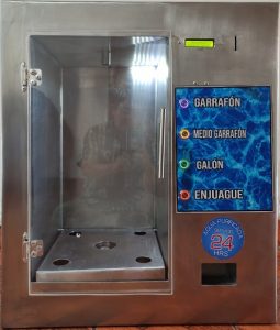 despachador automático de agua con cambio