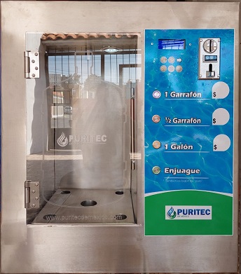 equipo para purificadora con despachador automático de agua