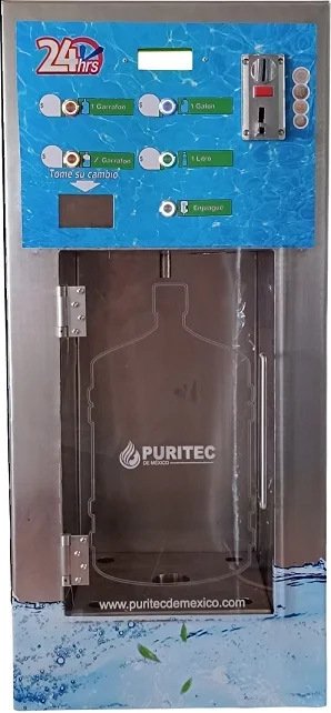 ventana vending de agua vertical