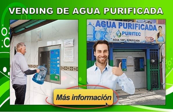 purificadora de agua automática banner