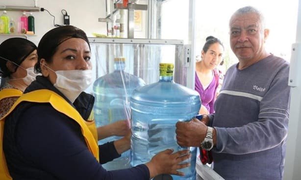 llenado de garrafon agua purificada