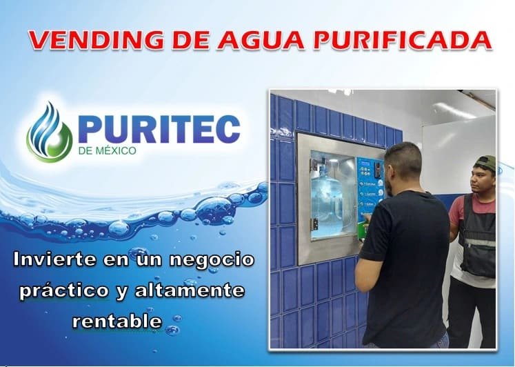 máquina vending de agua purificada